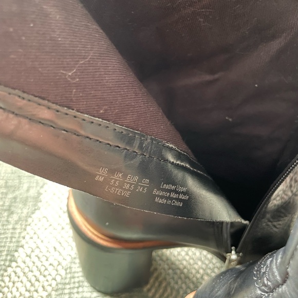 Franco Sarto Black Stevie Heeled Boots - Picture 15 of 15